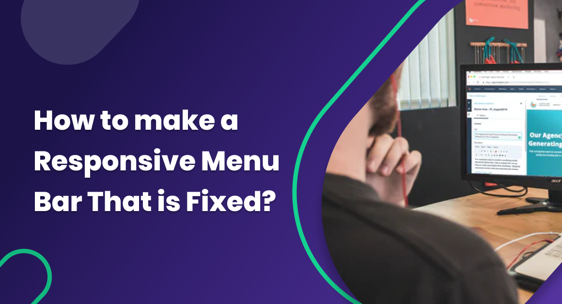 How to Make a Responsive Menu Bar That is Fixed in 4 Steps - banner
